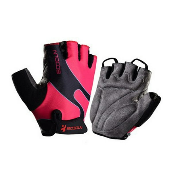 Greeniant Guantes deportivos de marca de medio dedo, guantes de bicicleta Unisex, guantes de esponja para deportes de ciclismo, guantes transpirables para Ciclismo rosado METRO Greeniant HW4064-10