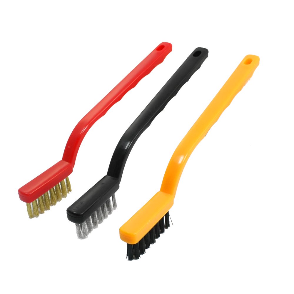 3Pcs Toothbrush Style Mini Wire Brush Tool for Cleaning Grill Wire