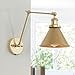 thumbnail image 3 of Gepow Gold Brushed Finish Wall Sconce Lighting Adjustable Swing Arm, 3 of 4