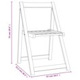 thumbnail image 4 of vidaXL Folding Garden Chairs 4 pcs Solid Wood Acacia, 4 of 5