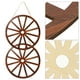 thumbnail image 5 of 2 piezas de decoración de ruedas de carreta de madera, decoración de pared de ruedas de carreta vintage, decoración de madera para bar o garaje, 5 of 7