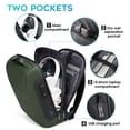 thumbnail image 4 of Mochila para portátil BANGE Slim de 15.6 pulgadas con cerradura y puerto USB, 4 of 9