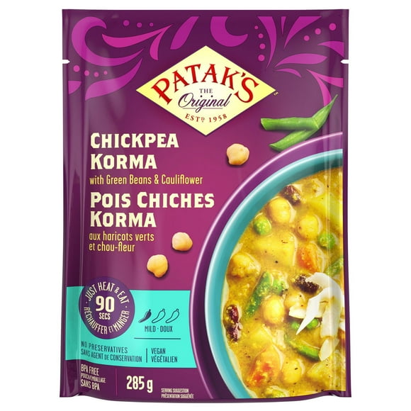 Pois Chiches Korma de Patak's 285g