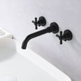 thumbnail image 6 of sumerain Matte Black Bathroom Sink Faucet,Wall Mount Black Bathroom Faucet and Rough-in Valve Included, 6 of 6