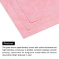 thumbnail image 4 of 50Pcs Texture Paper Binding Covers, Binding Presentation Covers, 8.5x11.5 Inches, 8 Mil 65 Lb, Pale Pink, 4 of 6