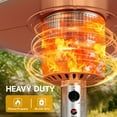 thumbnail image 6 of Enyopro 50,000 BTU Patio Heater for Outdoor  Use, Propane Outdoor Heavy Duty Heater with Wheels & Adjustable Thermostat, Sliver., 6 of 9