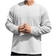 thumbnail image 2 of pstuiky Camisas casuales de manga larga para hombre, Camiseta/camiseta deportiva informal de manga larga transpirable con cuello redondo para hombre camisetas de hombre l, 2 of 7