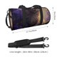 thumbnail image 2 of Easygdp Purple Flower Lazy Cat Bolsa de Viaje, Bolsa de Mano, Bolsa de Gimnasio, Bolsa de Equipaje para Viaje, 2 of 6