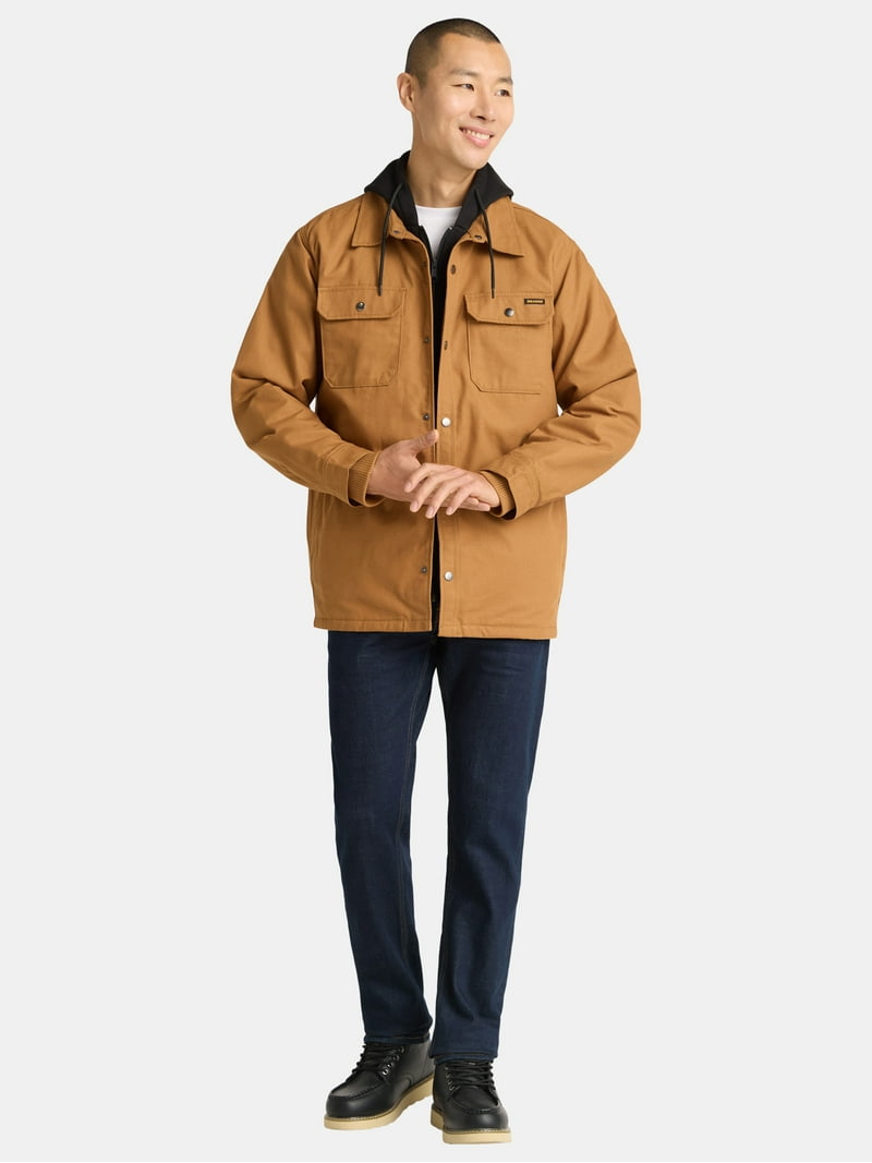 Brahma Men's Hooded Shirt Jacket, Midweight, Sizes S-3XL