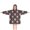 Black Floral Skull, variant on Pink Skull Snowflake Pattern Blanket Hoodies for Kids 6-13YR Oversize Wearable Blanket Hoodies for Boys Girls Teens
