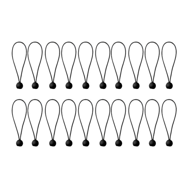 GUOOL 20 Pcs Boules de Cordon Élastique Bâche Robuste pour Camping Tuyaux Ménagers 20CM