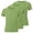 Green, variant on Girls 3 Pack Short Sleeve T-Shirts Slim Ribbed Knit Basic Tees Trendy Summer Going out Tops for Big Girls