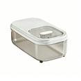 thumbnail image 2 of Rice Flour Storage Container Easy to Flip-up Lid, Short and Narrow Food Storage Flour Bin for Kitchen Drwer Organization, Pet Dog Cat Food Storage Container, 2 of 6
