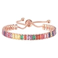 thumbnail image 3 of OPOLSKI Bracelet Multicolor Cubic Zirconia Ladies Adjustable Beads Bangle A, 3 of 7