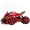 Red, variant on Godderr Kids Baby Toy Car Toy Motorcycle Lighted Pull Back Toy Car for Boys and Girls Aged 3-9 Years Old