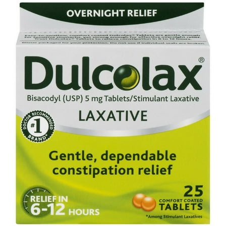 Dulcolax Laxative 25 Tablets (Pack of 2)