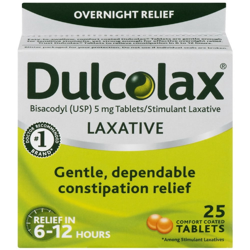 2 Pack Dulcolax Laxative 25 Tablets