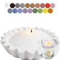 thumbnail image 1 of Cera de arena para velas Aufien, 21.4 onzas, con 30 mechas, blanca, sin perfume, 1 of 8