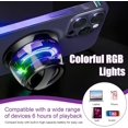 thumbnail image 5 of G200 Magnetic Bluetooth Speaker Mini Portable Wireless Speakers with RGB Lights Stereo Pairing for Phones Holder Metal Surfaces Party Halloween Thanksgiving Travel Xmas Gifts, 5 of 8