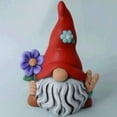thumbnail image 5 of Garden Gnome Statue Outdoor Decor Large Flocked Resin Gnome Figurine with Solar Light Holding 𝐋antern Welcome Sign Garden Yard Decorations Dwarf Sculpture for Outside Patio Porch 𝐋awn Decor, 5 of 7
