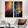 thumbnail image 1 of Designart "Shimmering Beats Compact Discs wall art II" Compact Discs Framed Wall Art Set Of 2 - Multi-Color Fashion Framed Canvas Set For Living Room Decor, 1 of 6