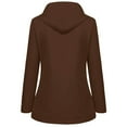 thumbnail image 1 of Women Plush Rain Outdoor Hooded Raincoat Windproof Jacket Coat, 1 of 6