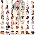 thumbnail image 1 of 200 PCS Anime Sexy Lady Pegatinas, Vinilo Impermeable Adultos Pegatina, 1 of 2