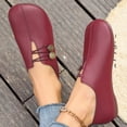 thumbnail image 5 of Miluxas Women Ballet Flats Shoes Low Heels Wide Width Comfortable Slip On Casual Shoes for office Red 7.5(40), 5 of 8