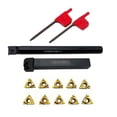 thumbnail image 1 of Bgsha Lathe Threading Tool External Internal Holder w/ Inserts Wrench Set 11ER AG60, 1 of 9