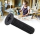 thumbnail image 2 of M Buder Tornillos de Cabeza Avellanada Cruzada M4x16 Acero A2-70 Galvanizado Negro 50 Piezas, 2 of 9
