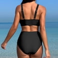 thumbnail image 4 of TAGOLD Plus Size Summer Swimsuit for Women,Women's Fashionable Sexy Top And Pants Split Swimsuit Set, 4 of 5