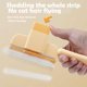 thumbnail image 3 of 2 Pcs Pet Hair Removal Comb, Self Cleaning Pet Flea Comb Grooming Brush, Flea comb for Cats, Pet Combs for Massaging and Cleaning Hairs, with Release Button(Green+yellow）, 3 of 5