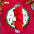 thumbnail image 4 of SLYNSHome - 24 Pcs - Christmas Tableware Plates - 7 inch - Disposable - Xmas Dessert/Dinner Plates for Holiday Wedding Party Home Decoration, 4 of 9