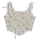 thumbnail image 5 of ICHUANYI Clearance Women Casual Sexy Eyelet Lace-up Floral Print Fishbone Court Vintage Corset Straps Tank Top(Beige, L) Ichuanyi Ichuanyi, 5 of 9