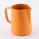thumbnail image 5 of Jarra de leche de 400 ml para cocina, hogar, cafetería, jarra de leche de acero inoxidable para hacer café. naranja, 5 of 6