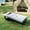Grey + Metal & Wood + Memory Foam, variant on 75" Folding Bed with Memory Foam Mattress, 4 Lockable Wheels Portable & Space Saving, Reinforced Steel Frame Quietly Supports 450 lbs, Folds Upright – Essential for Small Apartments & Guest Rooms