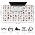 thumbnail image 5 of Long Mouse Pads for Desk,White Cow Hat Pattern Desk Mats on Top Of Desks, Desk Mouse Pad Extra Large with 3mm Non-Slip Base and Stitched Edge for Gaming,Office,Work,Home 47.3"x23.6", 5 of 6
