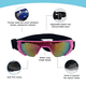 thumbnail image 4 of Gafas protectoras para perros, gafas de sol para perros pequeños, impermeables, resistentes al viento y con protección UV y correa ajustable., 4 of 5