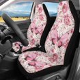 thumbnail image 3 of Xoenoiee 2 Pieece Car Front Seat Covers Dust Resistant Comfortable Auto Seats Cushion Seat Protector Seat Covers Butterfly Rose Flowers Print, Fit Most Cars Sedan SUV Van Truck, 3 of 6