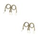 thumbnail image 1 of Inteprter 2 piezas Hotel Poliéster Cortina Holdback Dormitorio Ventana Drape Tieback Cortinas Titular Cuerda ondulada Ornamento Verde Verde 2Conjunto, 1 of 6