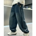 thumbnail image 6 of WRTFVZA Boys Baggy Jeans 10-12 Wide Leg Straight Leg Comfortable Breathable Boys Baggy Denim Cargo Pants, 6 of 7