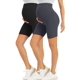 thumbnail image 1 of Pantalones cortos de maternidad BONVIGOR para cubrir el vientre, entrenamiento, yoga activo, atlético, embarazo, pijama, 1 of 6