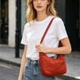 thumbnail image 6 of Large Capacity Women's Solid Color Handheld Bag - Soft Nylon Shoulder Bag with Multi-Way Carry, Mommy-Friendly Design for Daily Use, Stylish & Practical Tote for Moms & Casual Wear F, 6 of 7