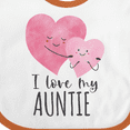 thumbnail image 4 of Inktastic I Love My Auntie Two Hugging Hearts Boys or Girls Baby Bib, 4 of 4