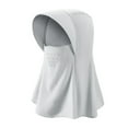 thumbnail image 1 of Máscara de protección solar de verano para mujer, gorro transpirable de seda de hielo con capucha para exteriores, orificio para abrir y cerrar el cabello, 1 of 5