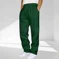 thumbnail image 2 of JIA JIA SHUANG Men's Casual Pant Stretchy Lightweight Drawstring Sweatpants with Pockets Soft Cozy Straight Leg Elastic Waist Outdoor Trousers, 2 of 5