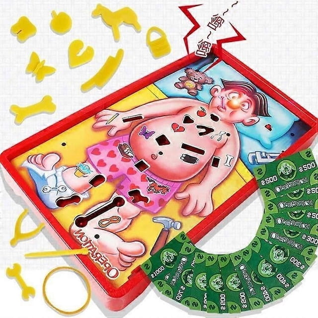 Juego de mesa de entretenimiento con sonido y operación de doctor, funciona con pilas