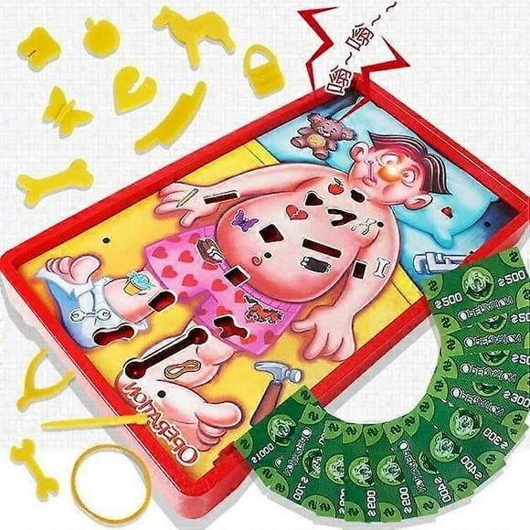 Juego de mesa de entretenimiento con sonido y operación de doctor, funciona con pilas