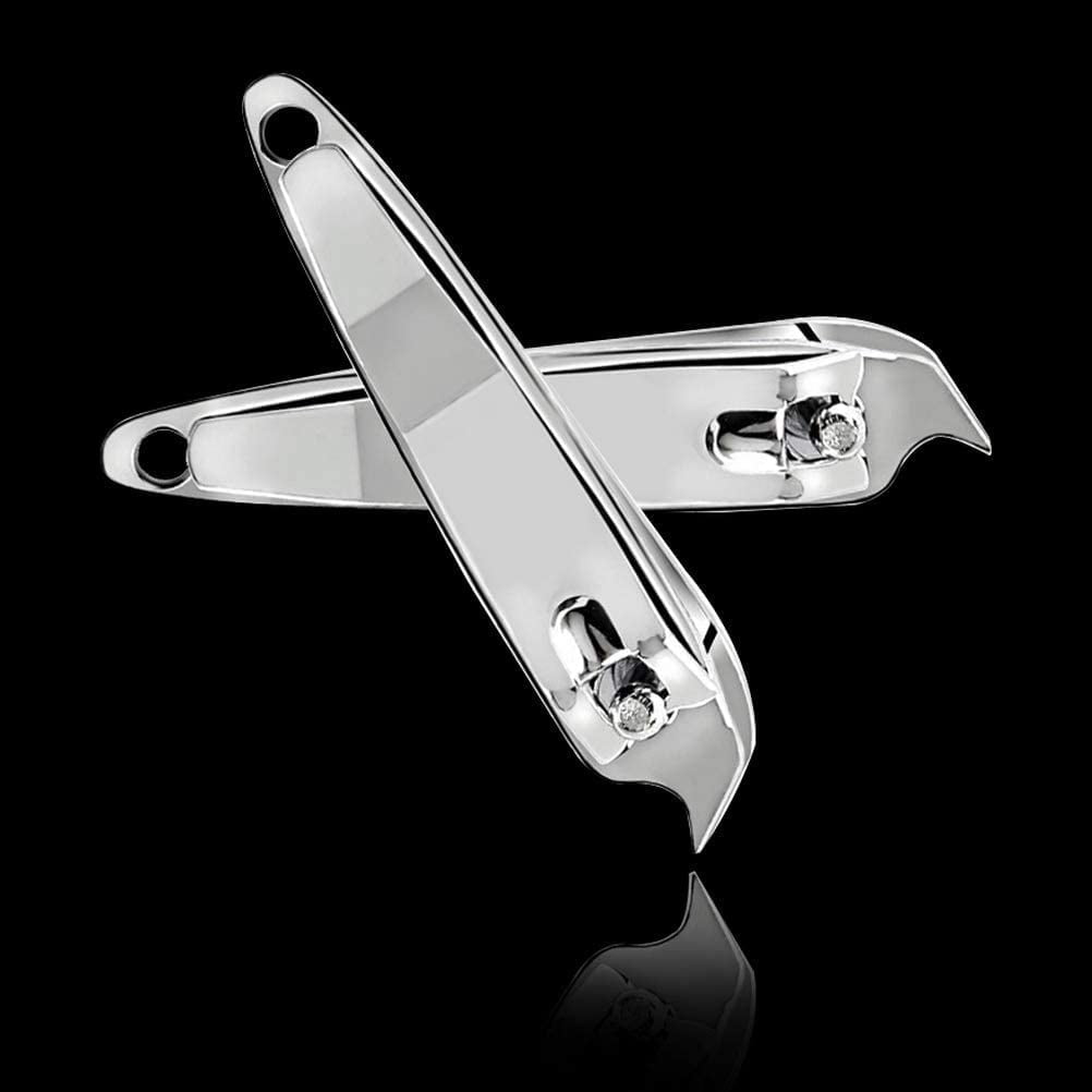 2 PCS Metal Slanted Edge Nail Cutting Clippers Pedicure Manicure Tool Tip Cuticle Clipper Cutter