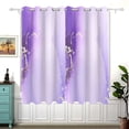 thumbnail image 2 of Purple Marble Abstract Grommet Blackout Curtains Thermal Insulated Window Curtain Sets for Bedroom Living Room 63"L x 55"W 2 Panels, 2 of 5